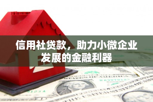 麒麟信用社贷款，助力小微企业发展的金融利器