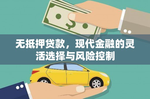 麒麟无抵押贷款，现代金融的灵活选择与风险控制