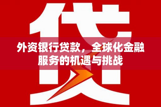 麒麟外资银行贷款，全球化金融服务的机遇与挑战