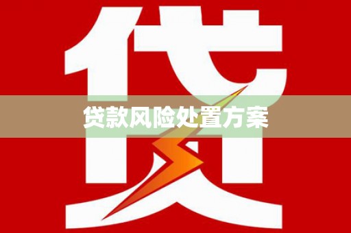 麒麟贷款风险处置方案